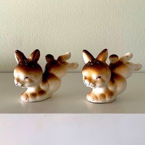 3/$25 ?? Vintage Rabbit Salt and Pepper Shakers Made in Japan